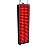 Hooga Red Light Therapy Device, Red Near Infrared 660nm 850nm, 300 Clinical Grade LEDs, High Power Output Panel. Hanging Kit. Improve Sleep, Pain Relief, Skin Health, Anti-Aging, Energy, Recovery