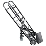 USCC Appliance Truck – Steel Hand Truck – Heavy Duty 1,000-1,200 Pound Capacity – Appliance Hand Dolly with Single Auto Recoil System – Heavy Duty Hand Truck – Appliance Dolly with Kickback Wheels