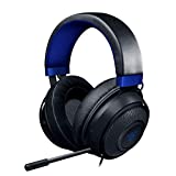 Razer Kraken Gaming Headset: Lightweight Aluminum Frame – Retractable Noise Isolating Microphone – for PC, PS4, PS5, Switch, Xbox One, Xbox Series X & S, Mobile – 3.5 mm Headphone Jack – Black/Blue