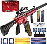 Automatic Toy Guns for Nerf Guns Automatic Machine Gun, M416 Auto-Manual Toy Foam Blasters & Guns with 100 Bullets, Shooting Games Toys for kids with Scope – Toys for 6 Year Old Boys & Girls Christmas
