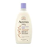 Aveeno Baby Calming Comfort Bath with Relaxing Lavender & Vanilla Scents, Hypoallergenic & Tear-Free Formula, Paraben- & Phthalate-Free, 18 Fl Oz (Pack of 1)