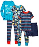 Amazon Brand – Spotted Zebra Boys’ Snug-Fit Cotton Pajamas Sleepwear Sets, 6-Piece Video Games, X-Small