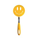 Tovolo Spatulart Smiley Nylon Flex Turner, Spatula Cooking Utensil Co-Molded With Silicone, Sturdy Steel Handle, Safe for Non-Stick Cookware, Face, H x 11.75 x W x 1.25