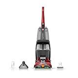 Hoover Power Scrub Deluxe Carpet Cleaner Machine, Upright Shampooer, FH50150, Red