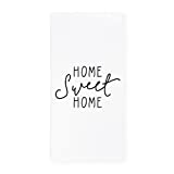 The Cotton & Canvas Co. Home Sweet Home Soft and Absorbent Kitchen Tea Towel, Flour Sack Towel and Dish Cloth