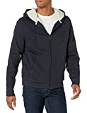 Amazon Essentials Men’s Sherpa Lined Full-Zip Hooded Fleece Sweatshirt, Navy, XX-Large