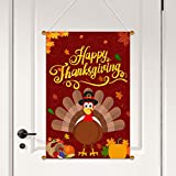 Thanksgiving Door Banner Decorations – Fall Leaves Outdoor Indoor Hanging Sign Party Supplies Ornaments
