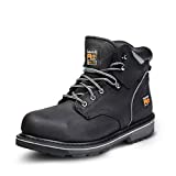 Timberland PRO mens 6″ Pit Boss Steel Toe Snow Shoe, Black Oiled Full-grain Leather, 9.5 US