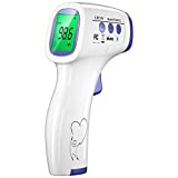 LPOW Forehead Thermometer for Adults, The Non Contact Infrared Baby Thermometer for Fever, Body Thermometer and Surface Thermometer 2 in 1 Dual Mode Medical Thermometer (R1B1)