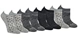Saucony womens Performance Super Lite No-show Athletic Multipack Running Socks, Grey Fashion (8 Pairs), Shoe Size 5-10 US