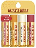 Lip Balm, Burt’s Bees Moisturizing Lip Care, 100% Natural, SuperFruit – Pomegranate, Coconut & Pear, Mango, Pink Grapefruit (4 Pack)