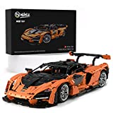 Nifeliz Sanna GTRR Supercar MOC Building Kit and Engineering Toy, Adult Collectible Sports Car Technique Car Building Kit, 1:8 Scale Racing Sports Car Model for Adults Men Teens, New 2022(3780 Pcs)