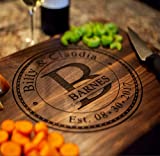 Personalized Cutting Board, USA Handmade Cutting Board – Personalized Gifts – Wedding Gifts for the Couple, Christmas Gifts, Gift for Parents, Anniversary Gift