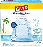 Glad Protection Series ForceFlex Plus Drawstring Beachside Breeze Odor Shield 13 Gallon 1/90ct