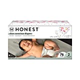 The Honest Company, Club Box, Clean Conscious Diapers, Young At Heart + Rose Blossom, Size 2, 76 Count (Packaging + Print May Vary)