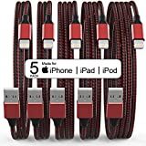 iPhone Charger,Lightning Cable 5Pack[3.1/3.1/6/6/10ft][Apple MFi Certified] Fast Charging High Speed Data Sync Compatible with iPhone 13 Pro/12/12 Mini/12 Pro Max/11 Pro Max/XS Max/XS/XR/X/8 AirPods