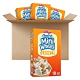 Kellogg’s Frosted Mini Wheats Breakfast Cereal, Whole Grain, High Fiber Cereal, Bulk Pantry Staples, Original, 72oz Case (4 Boxes)