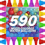 Water Balloons for Kids Boys & Girls Adults Party Easy Quick Fun Outdoor Summer Splash Party Backyard With 596 Balloon total for Swimming Pool Qr2910124