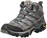 Merrell Women’s Moab 2 Mid Waterproof Hiking Boot, Granite, 9 M US
