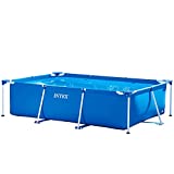 Intex 8’6″ x 5’3″ x 25″ Rectangular Frame Above Ground Backyard Swimming Pool