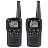 Midland – T10 X-TALKER, 22 Channel FRS Walkie Talkies – Extended Range Two Way Radios, 38 Privacy Codes & NOAA Weather Alert (Pair Pack) (Black)