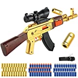 Toy Gun Soft Bullets Education Toy for Nerf Guns, Toy Foam Blasters & Guns with 60 Pcs Darts , Shooting Games Toys for Kids 6,7,8,9,14+ Kids Boys Christmas