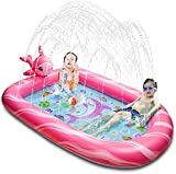 BATURU Splash Pad for Kids Ages 4-8, Kids Splash padOutside Toys for Toddlers/Kids , 69″ Splash Pad for Toddlers with Sea Animals and Letters