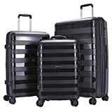 GinzaTravel Anti-scratch PP Material never breakage Widened and thickened large capacity Luggage valentines day gifts for him（all 20 24 28)