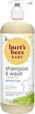 Baby Shampoo & Wash, Burt’s Bees Sensitive Body Care, Unscented, Fragrance & Tear Free, All Natural, 21 Ounce