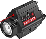 Red Laser Flashlight Combo 800 Lumen Pistol Laser Light for 20mm Picatinny Rail 3 Modes Flashlights Lasers Sight