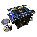 Creative Arcades Full Size Commercial Grade Cocktail Arcade Machine | 2 Player | 60 Games | 22″ LCD Screen |Square Glass Top | 2 Sanwa Joysticks | Trackball | 2 Stools Included | 3 Year Warranty