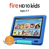 Fire HD 10 Kids tablet, 10.1″, 1080p Full HD, ages 3–7, 32 GB, Sky Blue