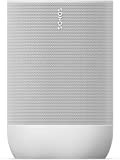 Sonos Move – Battery-powered smart speaker, Wi-Fi and Bluetooth with Alexa built-in – Lunar White (Renewed)