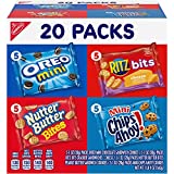 Nabisco Classic Mix Variety Pack, OREO Mini, CHIPS AHOY! Mini, Nutter Butter Bites, RITZ Bits Cheese, 20 – 1 oz Snack Packs (Packaging May Vary)