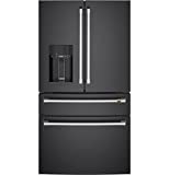 Cafe CVE28DP3ND1 27.8 cu. ft. Smart 4-Door French Door Refrigerator in Matte Black, Fingerprint Resistant and ENERGY STAR