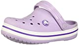 Crocs unisex child Kids’ Crocband Clog, Lavender/Neon Purple, 10 Toddler US