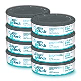 Diaper Lock Refills, Compatible with Diaper Genie | 240 Count (8-Pack) | Compatible with All Diaper Genie Pails