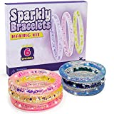 Purple Ladybug Make Your Own Liquid Glitter Bracelets for Girls Craft Kit – Unique Friendship Bracelet Making Kit for Girls 6-12, Fun Girls Crafts Ages 7-10, & Easy Jewelry Making Kit for Girls 8-12