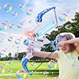 2022 Upgraded 2 in 1 Kids Bow and Arrow Bubble Machine Shooting Water Gun, Fun Bubbles Blowing Toys, Children’s Day Birthday Gift for Boys and Girls