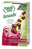 TRUE LIME Black Cherry Limeade Drink Mix (10 Packets) | Made from Real Limes | No Preservatives, No Artificial Sweeteners, Gluten Free | Water Flavor Packets & Water Enhancer with Stevia