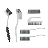 CN1ST 6 PCS Clean Brush, Scrub Brush Set for Kitchen and Bathroom Household Use with Various Brushes for Cleaning Dishes, Tiles, Corners and Floors