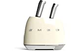 Smeg Cream Stainless Steel Knife Block Set