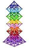 Veatree 204Pcs Magnetic Building Sticks Blocks Toys, Magnet Educational Toys STEM Toys for Kids and Adult, Building Toy 3D Puzzle with Storage Bag