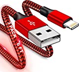 Lightning Cable Apple MFi Certified 6ft iPhone Charger Cable 13 12 11 XS Pro Max Mini XR X 8 7 Plus iPad Best Products USB Fast Car Charging Braided Cord