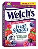 Welch’s Fruit Snacks, Berries ‘N Cherries, Gluten Free, Bulk Pack, Individual Single Serve Bags 0.9 Oz.(Pack of 40)