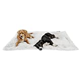 Best Friends by Sheri Calming Shag Fur Pet Throw Blanket, Frost, 40″x50″