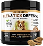 PetHonesty Flea & Tick Defense Supplement – Natural Flea and Tick Soft Chew for Dogs, Pest Defense to Promote Body’s Natural Response, Oral Flea Pills for Dogs – 90 ct
