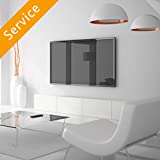 TV Wall Mounting – Up to 50 inch, Customer Bracket, Cords Concealed in Cord Cover