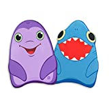 Melissa & Doug Sunny Patch Dolphin and Shark Kickboards – Learn-to-Swim Pool Toys (Set of 2)