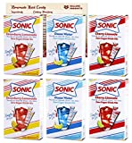 Sonic Singles to Go Variety Pack of 6 – 2 Boxes Each – Cherry Limeade, Strawberry Lemonade and Ocean Water – Bundle with Ballard Products Hard Candy Recipe Card